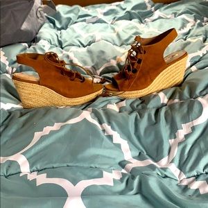 Size 9 suede wedges